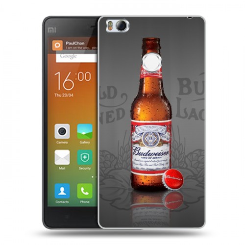 Дизайнерский пластиковый чехол для Xiaomi Mi4S Budweiser