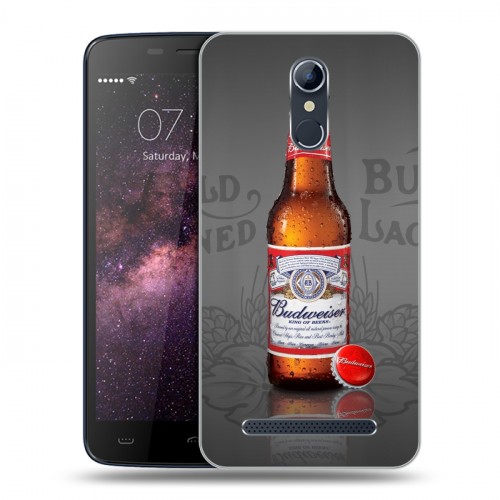 Дизайнерский силиконовый чехол для Homtom HT17 Budweiser