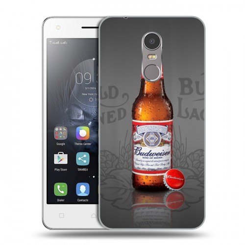 Дизайнерский пластиковый чехол для Lenovo K6 Note Budweiser