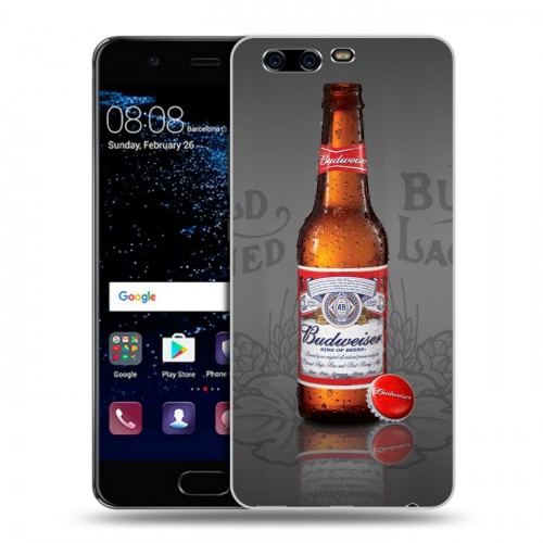 Дизайнерский пластиковый чехол для Huawei P10 Budweiser