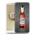 Дизайнерский пластиковый чехол для Alcatel 3 Budweiser