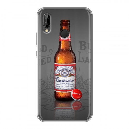 Дизайнерский силиконовый чехол для Huawei P20 Lite Budweiser