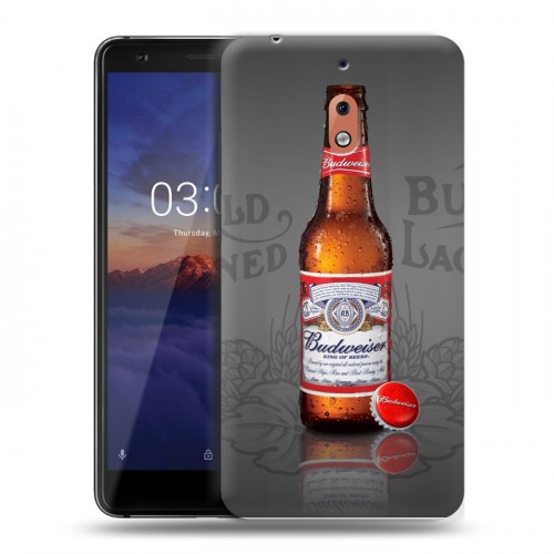 Дизайнерский пластиковый чехол для Nokia 2.1 Budweiser