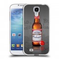 Дизайнерский пластиковый чехол для Samsung Galaxy S4 Budweiser