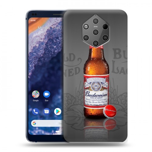 Дизайнерский силиконовый чехол для Nokia 9 PureView Budweiser