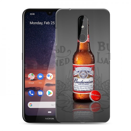 Дизайнерский силиконовый чехол для Nokia 3.2 Budweiser