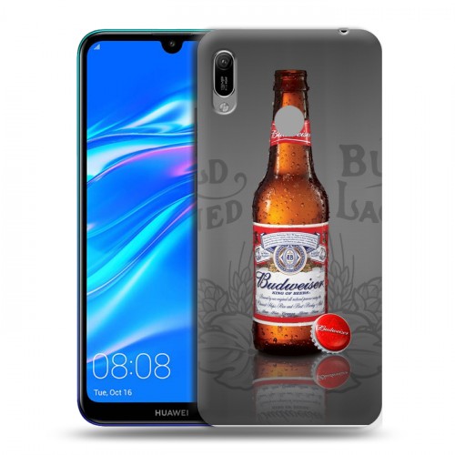 Дизайнерский пластиковый чехол для Huawei Y6 (2019) Budweiser