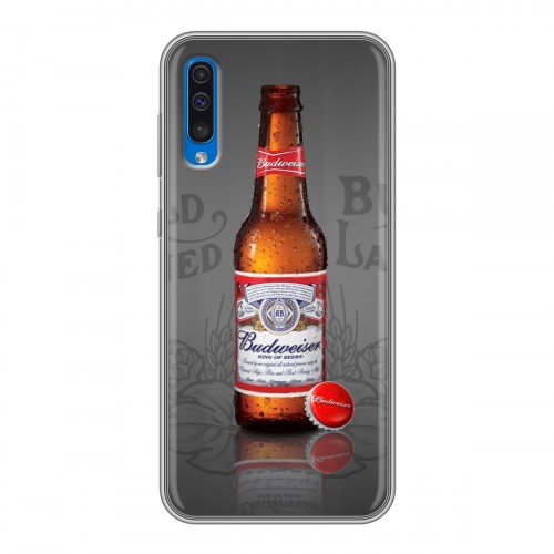 Дизайнерский силиконовый чехол для Samsung Galaxy A50 Budweiser