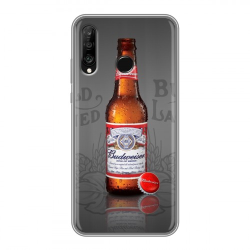 Дизайнерский силиконовый чехол для Huawei P30 Lite Budweiser