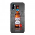 Дизайнерский силиконовый чехол для Realme C3 Budweiser