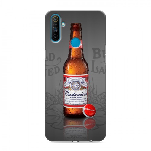 Дизайнерский пластиковый чехол для Realme C3 Budweiser