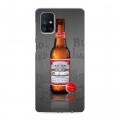 Дизайнерский пластиковый чехол для Samsung Galaxy M51 Budweiser