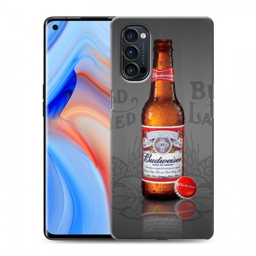 Дизайнерский пластиковый чехол для OPPO Reno4 Pro Budweiser