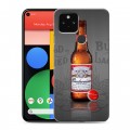 Дизайнерский пластиковый чехол для Google Pixel 5 Budweiser