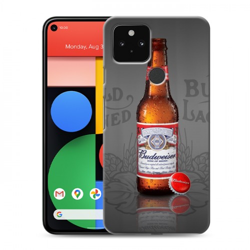 Дизайнерский пластиковый чехол для Google Pixel 5 Budweiser