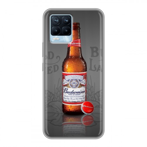 Дизайнерский силиконовый чехол для Realme 8 Budweiser