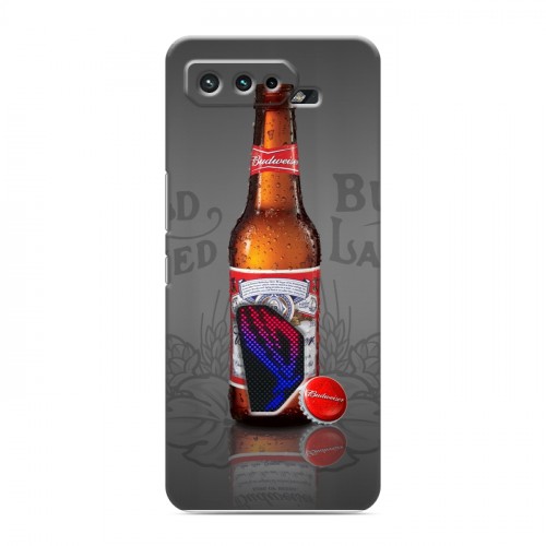 Дизайнерский силиконовый чехол для ASUS ROG Phone 5 Budweiser