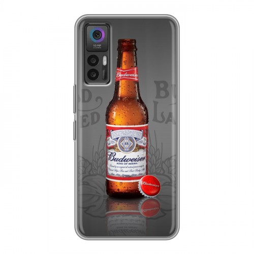 Дизайнерский силиконовый чехол для TCL 30 Budweiser