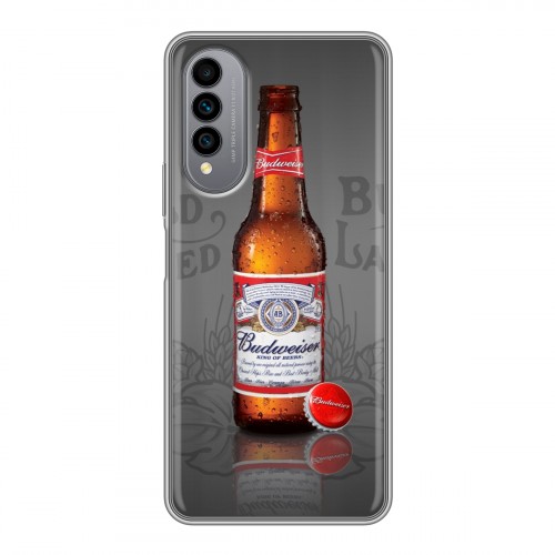 Дизайнерский силиконовый чехол для Wiko T50 Budweiser