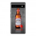 Дизайнерский силиконовый чехол для Google Pixel 6a Budweiser