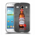 Дизайнерский пластиковый чехол для Samsung Galaxy Core Budweiser