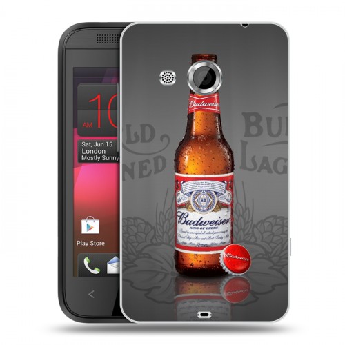 Дизайнерский пластиковый чехол для HTC Desire 200 Budweiser