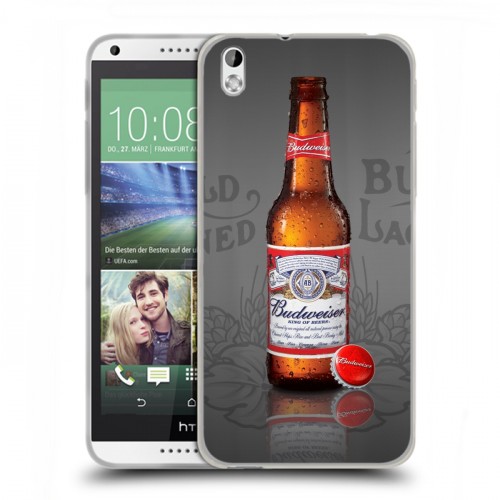 Дизайнерский пластиковый чехол для HTC Desire 816 Budweiser
