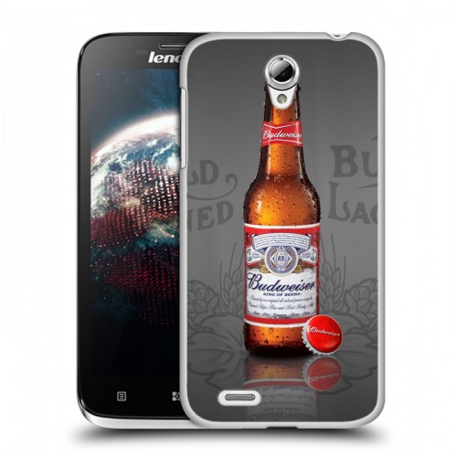 Дизайнерский пластиковый чехол для Lenovo A859 Ideaphone Budweiser