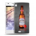 Дизайнерский пластиковый чехол для Prestigio Grace Budweiser