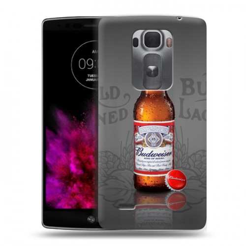 Дизайнерский пластиковый чехол для LG G Flex 2 Budweiser