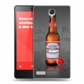 Дизайнерский силиконовый чехол для Xiaomi RedMi Note Budweiser