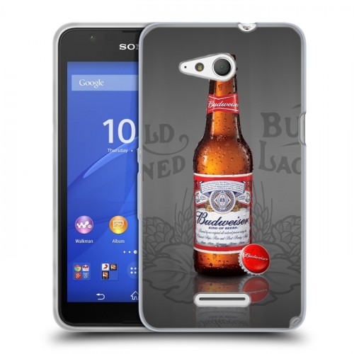 Дизайнерский пластиковый чехол для Sony Xperia E4g Budweiser