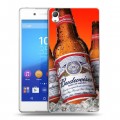 Дизайнерский пластиковый чехол для Sony Xperia Z3+ Budweiser