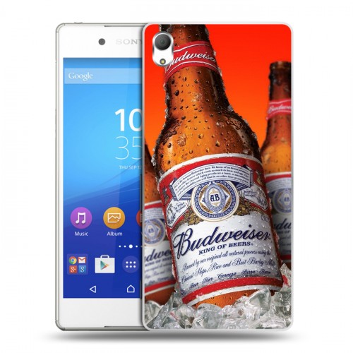 Дизайнерский пластиковый чехол для Sony Xperia Z3+ Budweiser