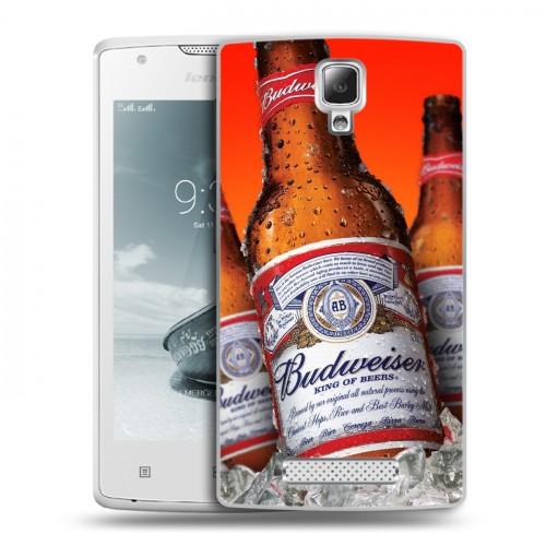 Дизайнерский пластиковый чехол для Lenovo A1000 Budweiser