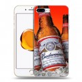 Дизайнерский пластиковый чехол для Iphone 7 Plus / 8 Plus Budweiser