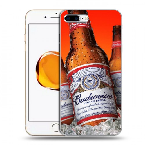 Дизайнерский пластиковый чехол для Iphone 7 Plus / 8 Plus Budweiser