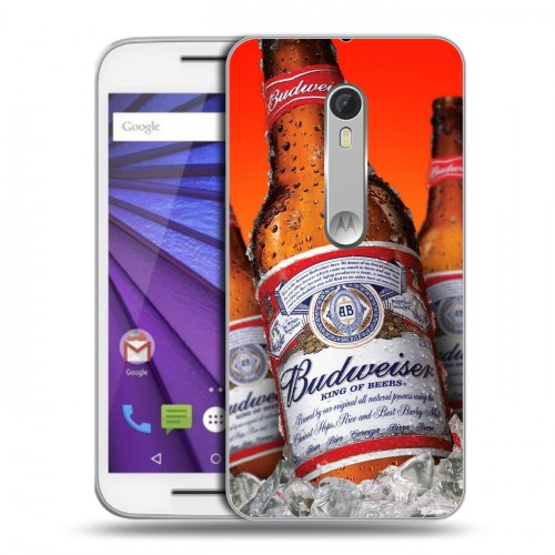 Дизайнерский пластиковый чехол для Lenovo Moto G Budweiser