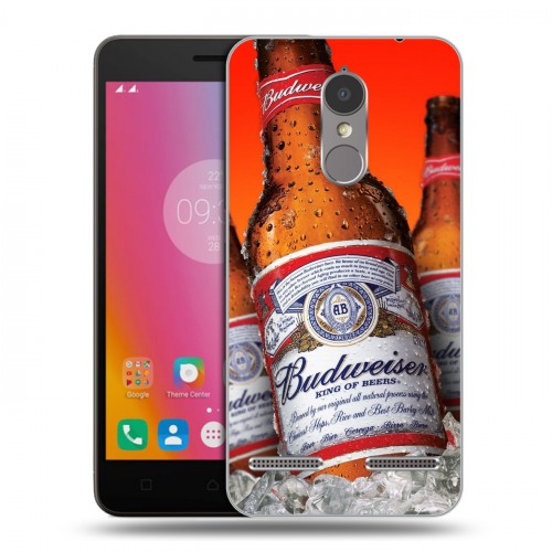 Дизайнерский пластиковый чехол для Lenovo K6 Budweiser