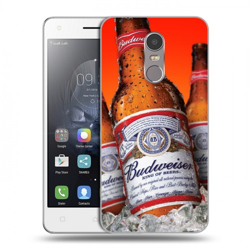 Дизайнерский пластиковый чехол для Lenovo K6 Note Budweiser