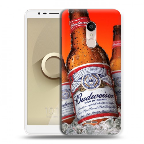 Дизайнерский силиконовый чехол для Alcatel 3C Budweiser