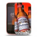 Дизайнерский пластиковый чехол для Nokia 1 Budweiser