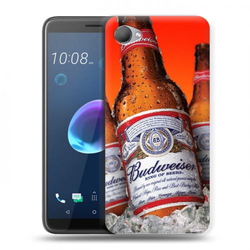 Дизайнерский пластиковый чехол для HTC Desire 12 Budweiser