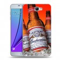 Дизайнерский пластиковый чехол для Samsung Galaxy Note 2 Budweiser