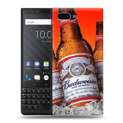 Дизайнерский пластиковый чехол для BlackBerry KEY2 Budweiser