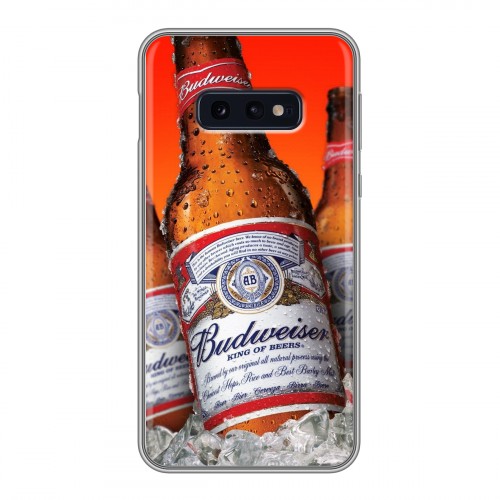 Дизайнерский силиконовый чехол для Samsung Galaxy S10e Budweiser