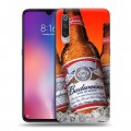 Дизайнерский силиконовый с усиленными углами чехол для Xiaomi Mi9 Budweiser