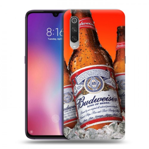 Дизайнерский силиконовый с усиленными углами чехол для Xiaomi Mi9 Budweiser