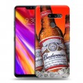 Дизайнерский пластиковый чехол для LG G8 ThinQ Budweiser