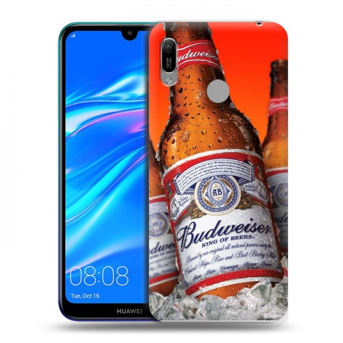 Дизайнерский пластиковый чехол для Huawei Y6 (2019) Budweiser